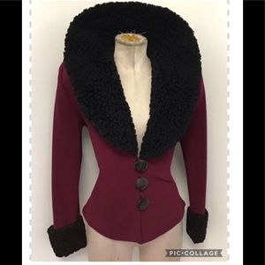 Vintage 80s Does 40s Cache blazer S